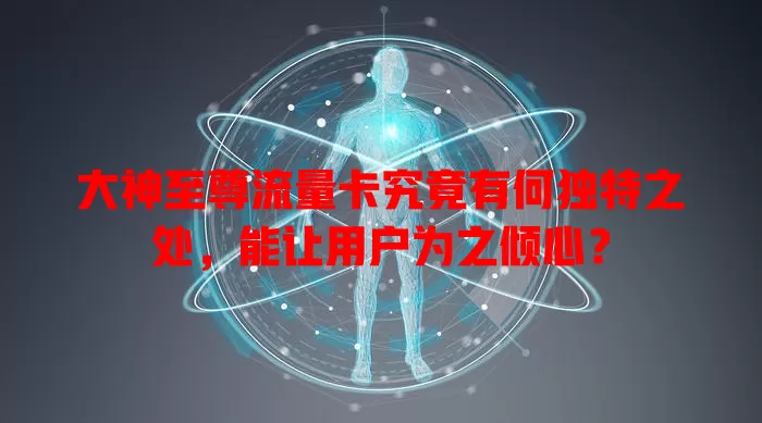 大神至尊流量卡究竟有何独特之处，能让用户为之倾心？