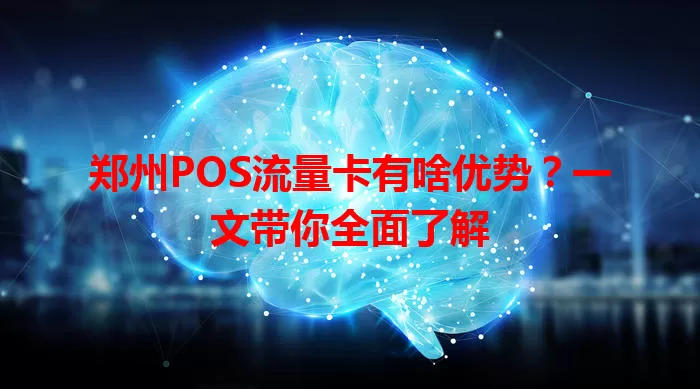 郑州POS流量卡有啥优势？一文带你全面了解