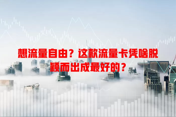想流量自由？这款流量卡凭啥脱颖而出成最好的？