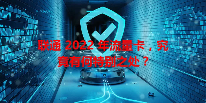 联通 2022 年流量卡，究竟有何特别之处？
