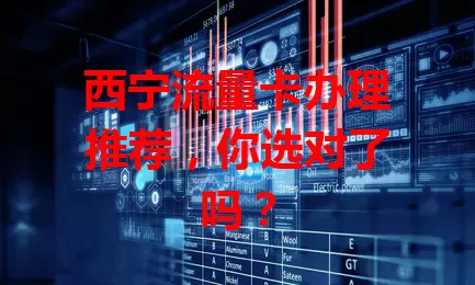 西宁流量卡办理推荐，你选对了吗？