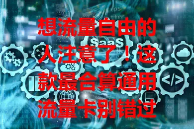 想流量自由的人注意了！这款最合算通用流量卡别错过