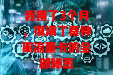 我用了3个月，摸清了秦钟离流量卡的全部秘密