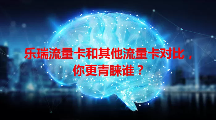 乐瑞流量卡和其他流量卡对比，你更青睐谁？
