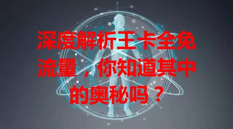 深度解析王卡全免流量，你知道其中的奥秘吗？