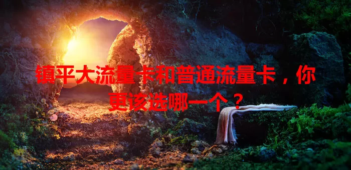 镇平大流量卡和普通流量卡，你更该选哪一个？