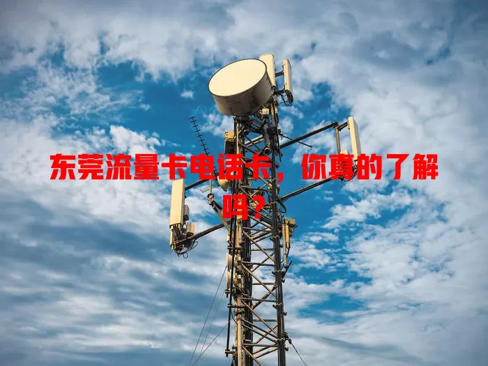 东莞流量卡电话卡，你真的了解吗？