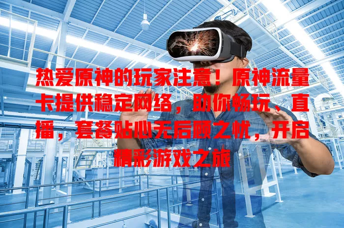 热爱原神的玩家注意！原神流量卡提供稳定网络，助你畅玩、直播，套餐贴心无后顾之忧，开启精彩游戏之旅