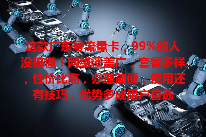 这款广东号流量卡，99%的人没搞懂！网络覆盖广，套餐多样，性价比高，办理简便，使用还有技巧，优势多成用户首选