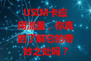 USIM卡应用流量，你真的了解它的奇妙之处吗？
