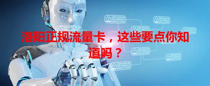 洛阳正规流量卡，这些要点你知道吗？