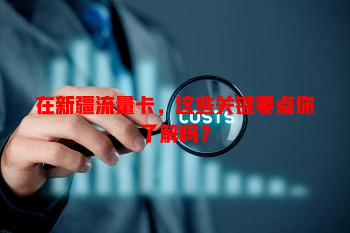 在新疆流量卡，这些关键要点你了解吗？