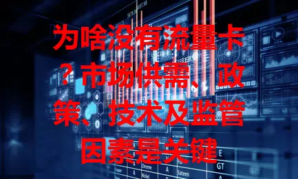 为啥没有流量卡？市场供需、政策、技术及监管因素是关键