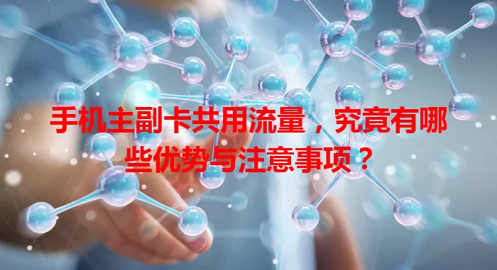 手机主副卡共用流量，究竟有哪些优势与注意事项？