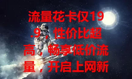 流量花卡仅19.9，性价比超高，畅享低价流量，开启上网新体验，别错过！