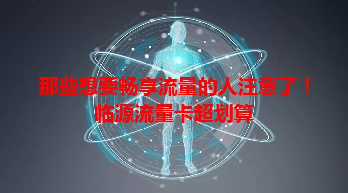 那些想要畅享流量的人注意了！临源流量卡超划算