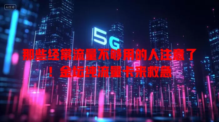 那些经常流量不够用的人注意了！金坛纯流量卡来救急