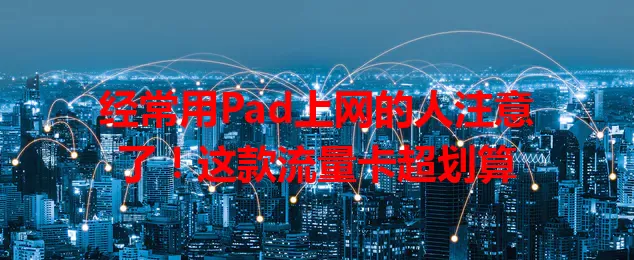 经常用Pad上网的人注意了！这款流量卡超划算