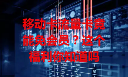 移动卡流量卡竟能免会员？这个福利你知道吗