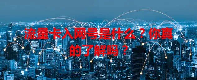 流量卡入网号是什么？你真的了解吗？