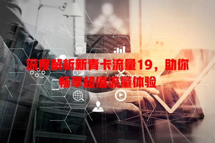 深度解析新青卡流量19，助你畅享超值流量体验