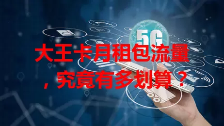 大王卡月租包流量，究竟有多划算？