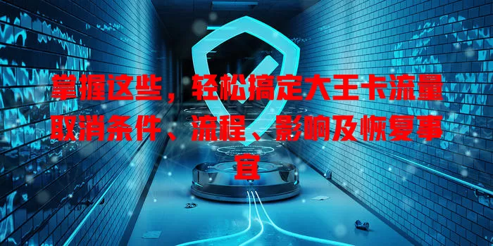 掌握这些，轻松搞定大王卡流量取消条件、流程、影响及恢复事宜