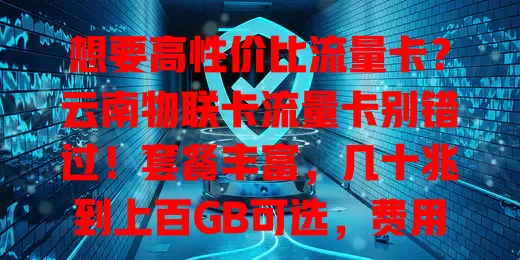 想要高性价比流量卡？云南物联卡流量卡别错过！套餐丰富，几十兆到上百GB可选，费用亲民，网络稳定，使用便捷，是流量卡优质之选