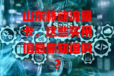 山东移动流量卡，这些实用信息你知道吗？