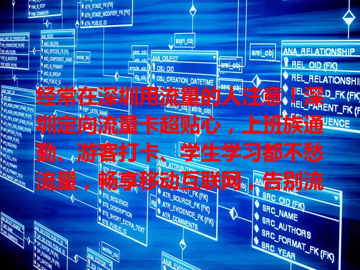 经常在深圳用流量的人注意！深圳定向流量卡超贴心，上班族通勤、游客打卡、学生学习都不愁流量，畅享移动互联网，告别流量烦恼！