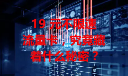 19 元不限速流量卡，究竟藏着什么秘密？