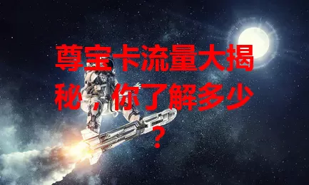 尊宝卡流量大揭秘，你了解多少？