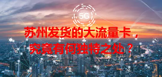 苏州发货的大流量卡，究竟有何独特之处？