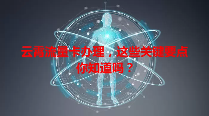 云霄流量卡办理，这些关键要点你知道吗？