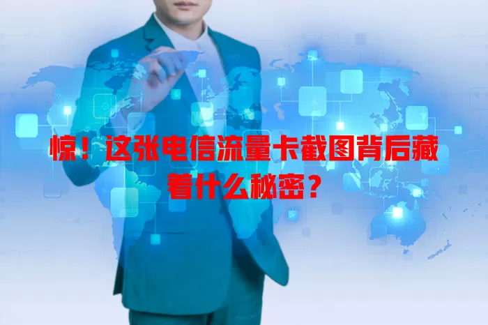 惊！这张电信流量卡截图背后藏着什么秘密？