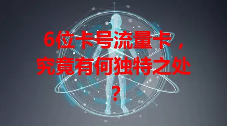 6位卡号流量卡，究竟有何独特之处？