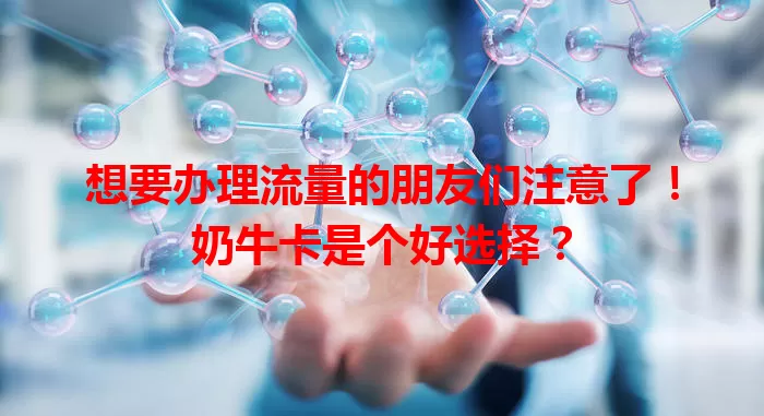 想要办理流量的朋友们注意了！奶牛卡是个好选择？