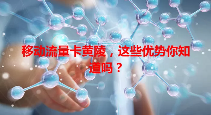 移动流量卡黄陵，这些优势你知道吗？