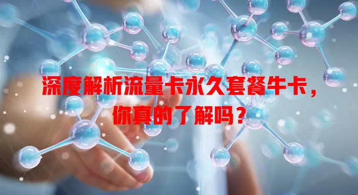 深度解析流量卡永久套餐牛卡，你真的了解吗？