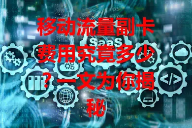 移动流量副卡费用究竟多少？一文为你揭秘