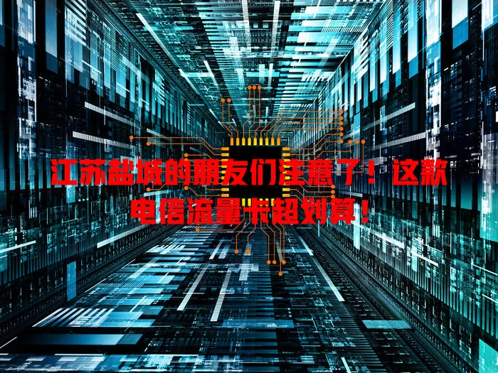 江苏盐城的朋友们注意了！这款电信流量卡超划算！