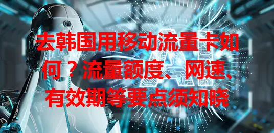 去韩国用移动流量卡如何？流量额度、网速、有效期等要点须知晓