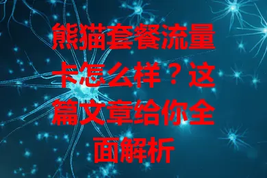 熊猫套餐流量卡怎么样？这篇文章给你全面解析