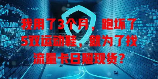 我用了3个月，跑坏了5双运动鞋，就为了找流量卡日照现货？