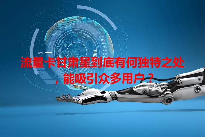 流量卡甘肃星到底有何独特之处，能吸引众多用户？