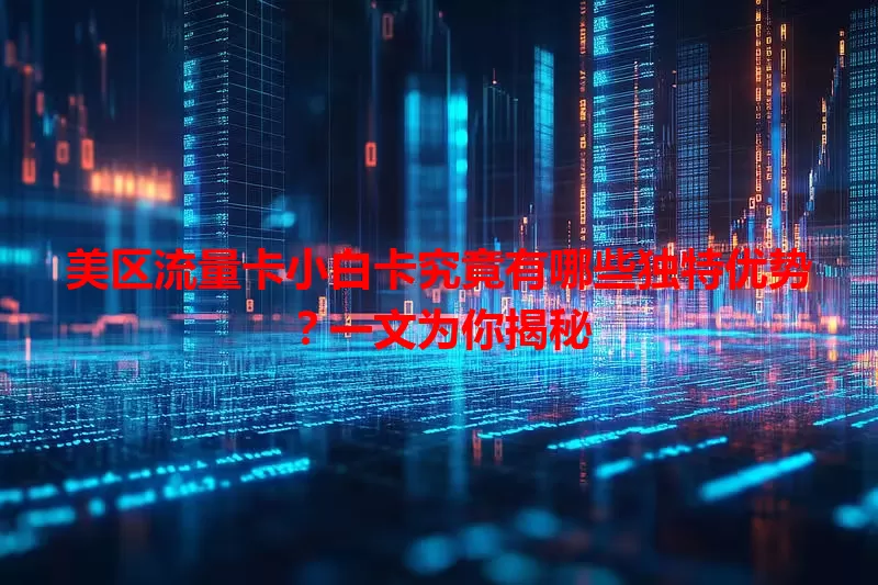 美区流量卡小白卡究竟有哪些独特优势？一文为你揭秘