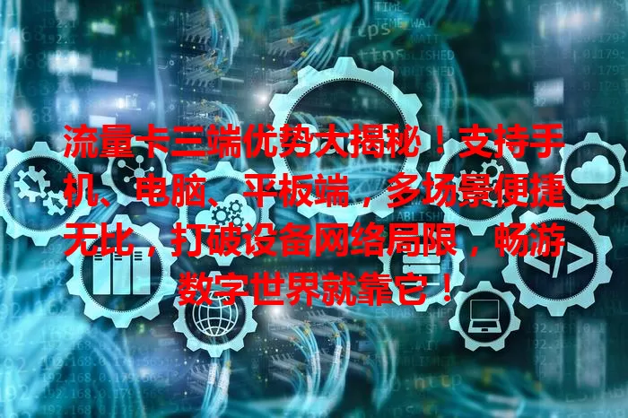 流量卡三端优势大揭秘！支持手机、电脑、平板端，多场景便捷无比，打破设备网络局限，畅游数字世界就靠它！