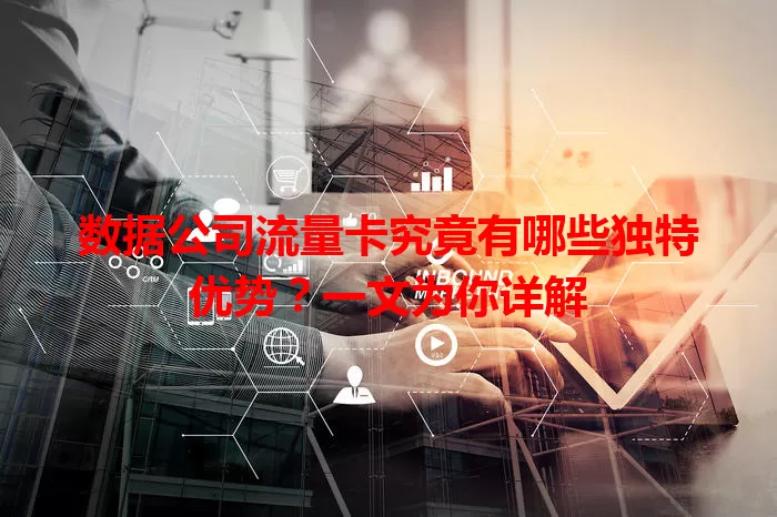 数据公司流量卡究竟有哪些独特优势？一文为你详解