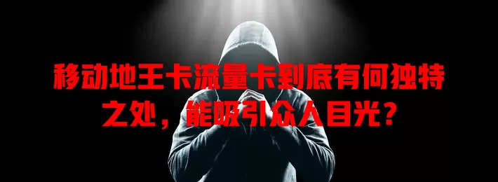 移动地王卡流量卡到底有何独特之处，能吸引众人目光？