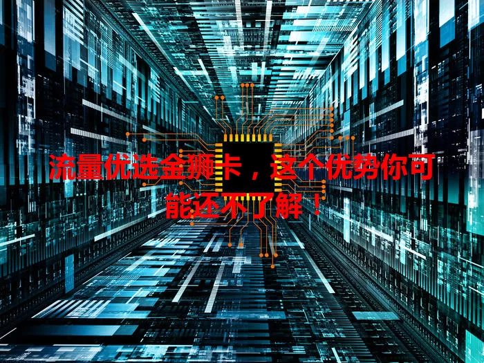 流量优选金狮卡，这个优势你可能还不了解！